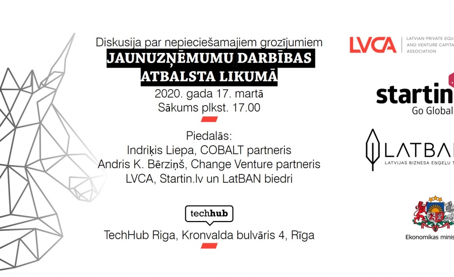  Diskusija par nepieciešamajiem grozījumiem Jaunuzņēmumu darbības atbalsta likumā