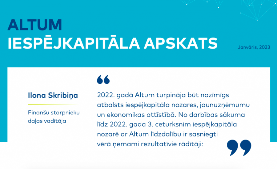 ALTUM iespējkapitāla apskats