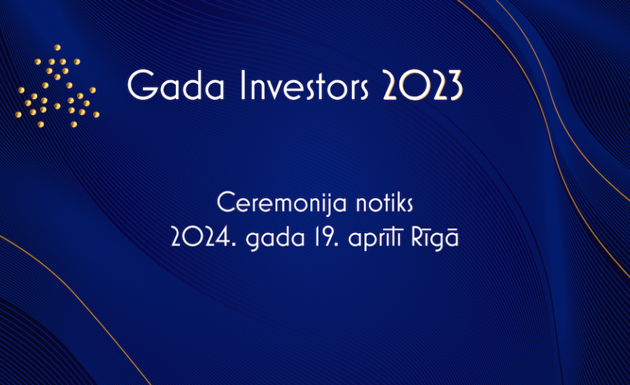Izsludināta pieteikšanās apbalvojumam “Gada investors 2023”